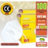 100 Mascherine FFP2 NR Certificate CE 0370 WOOW KDD1001